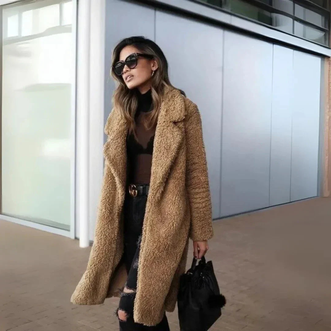 LS | Women's Plush Teddy Long Coat