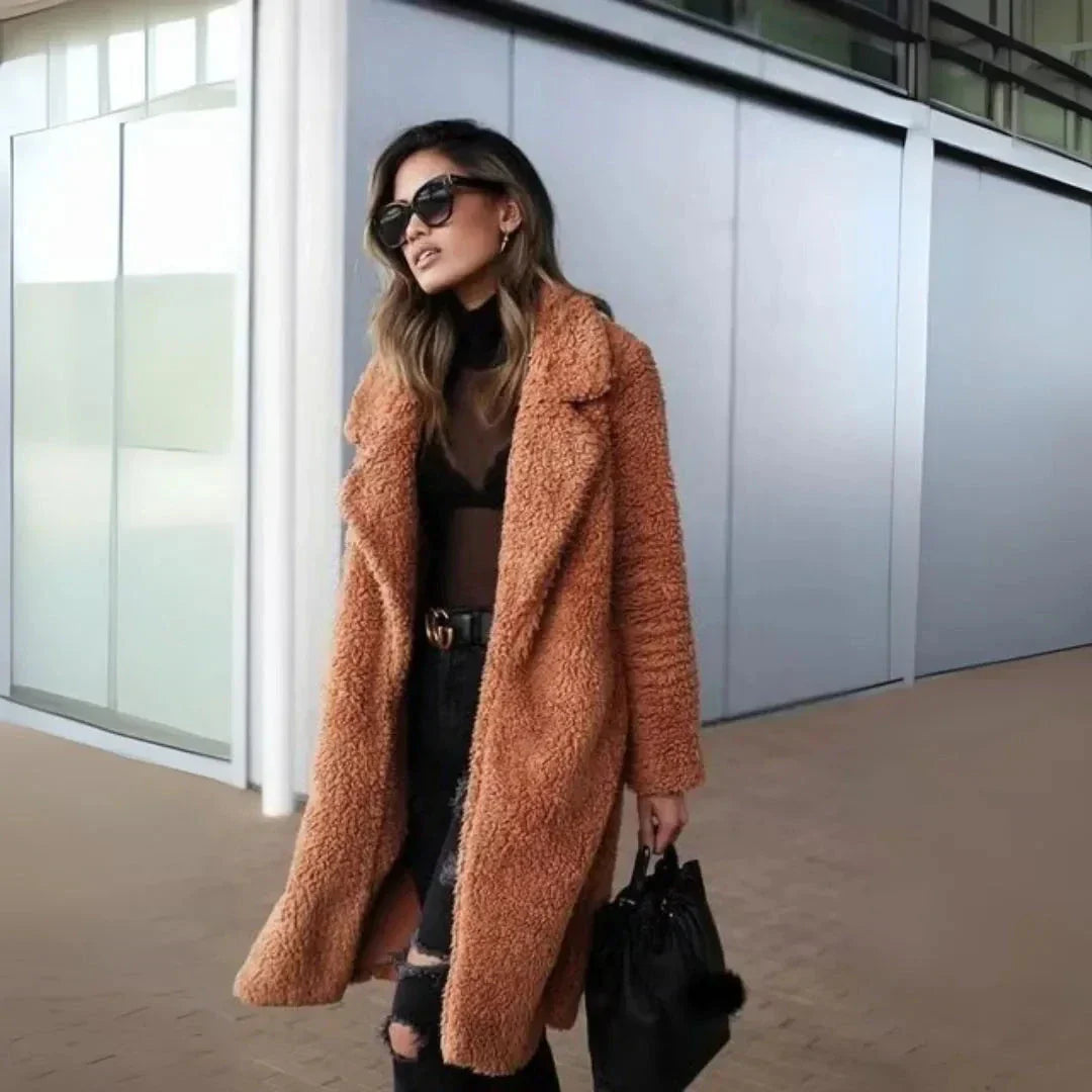 LS | Women's Plush Teddy Long Coat