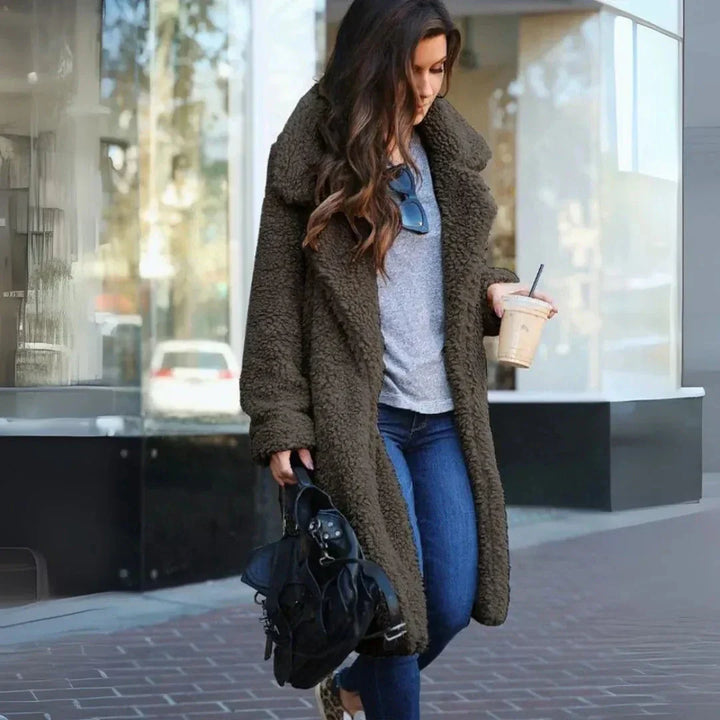 LS | Women's Plush Teddy Long Coat