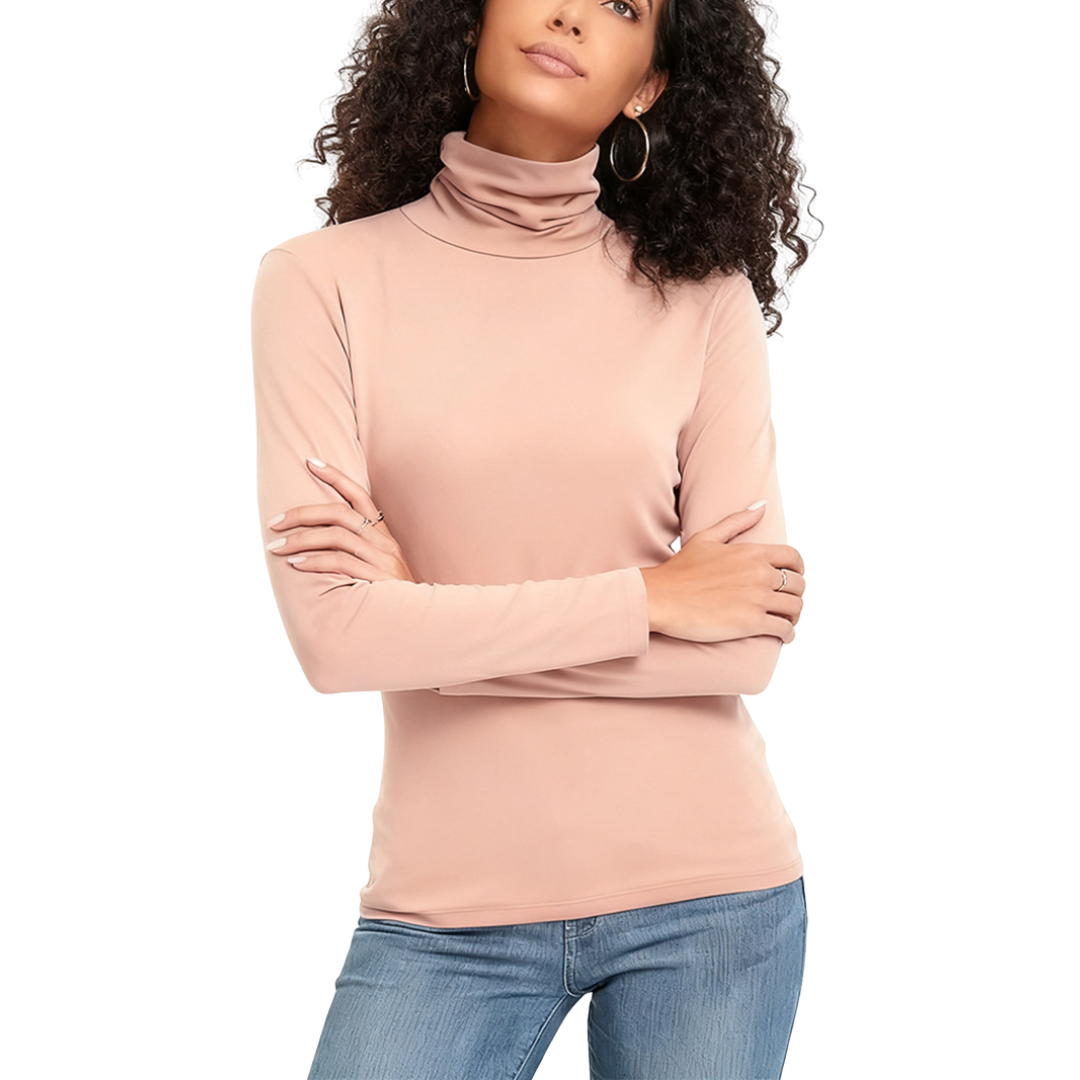 Women’s Slim Fit Long Sleeve Turtleneck Top