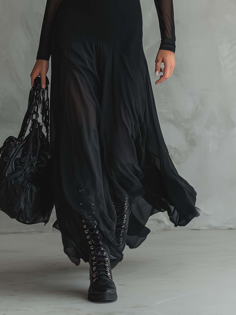 Neroa | Maxi Loose-fit Dress