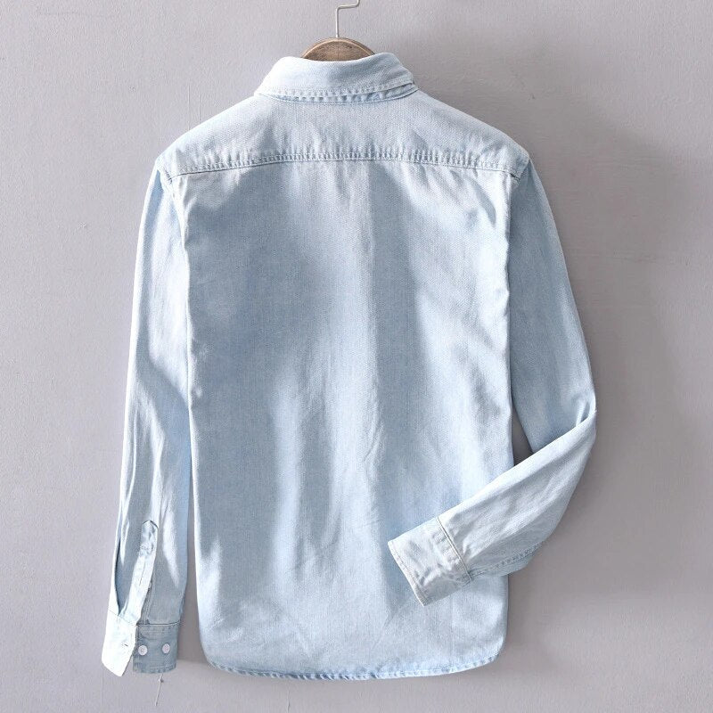 Virgil Cotton Long-Sleeve Denim Shirt
