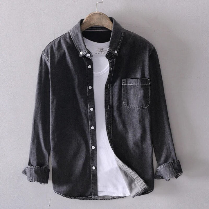 Virgil Cotton Long-Sleeve Denim Shirt