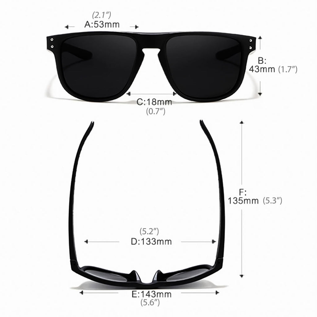 North | Wayfarer Polarized Sunglasses UV400
