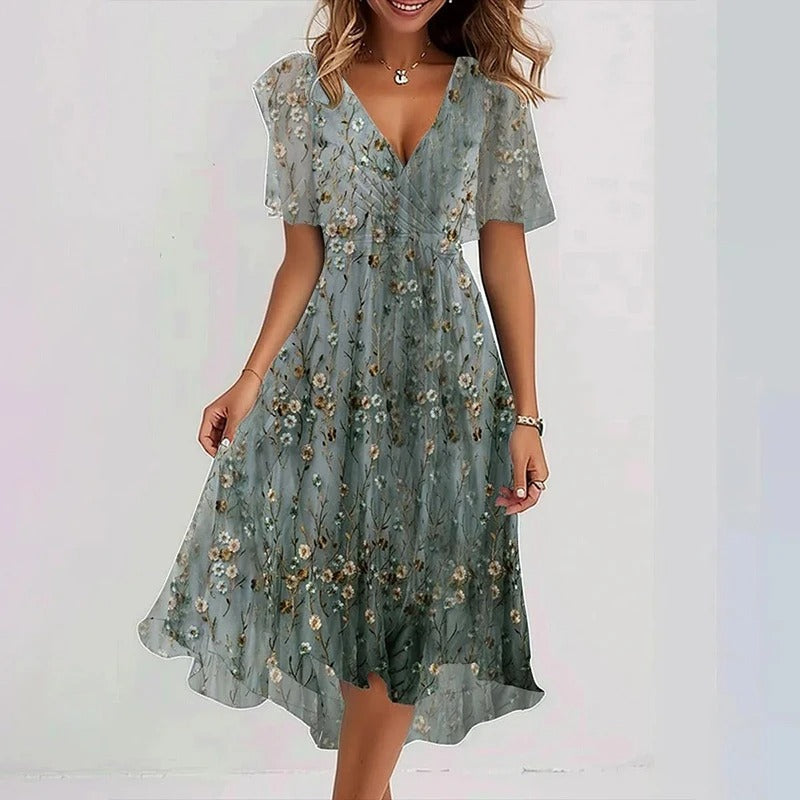 Iris| Elegant Colourful Dress