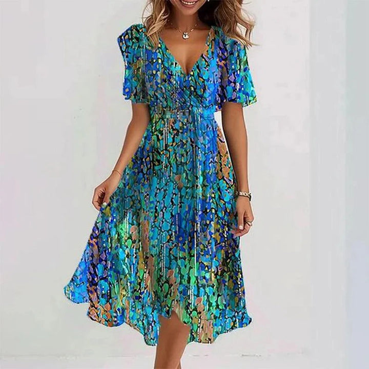Iris| Elegant Colourful Dress