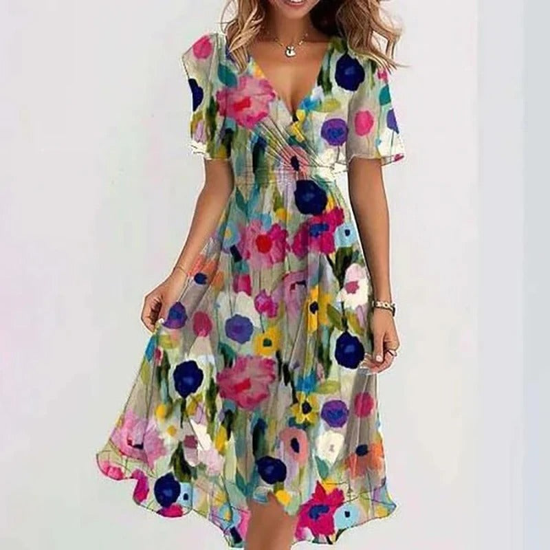 Iris| Elegant Colourful Dress