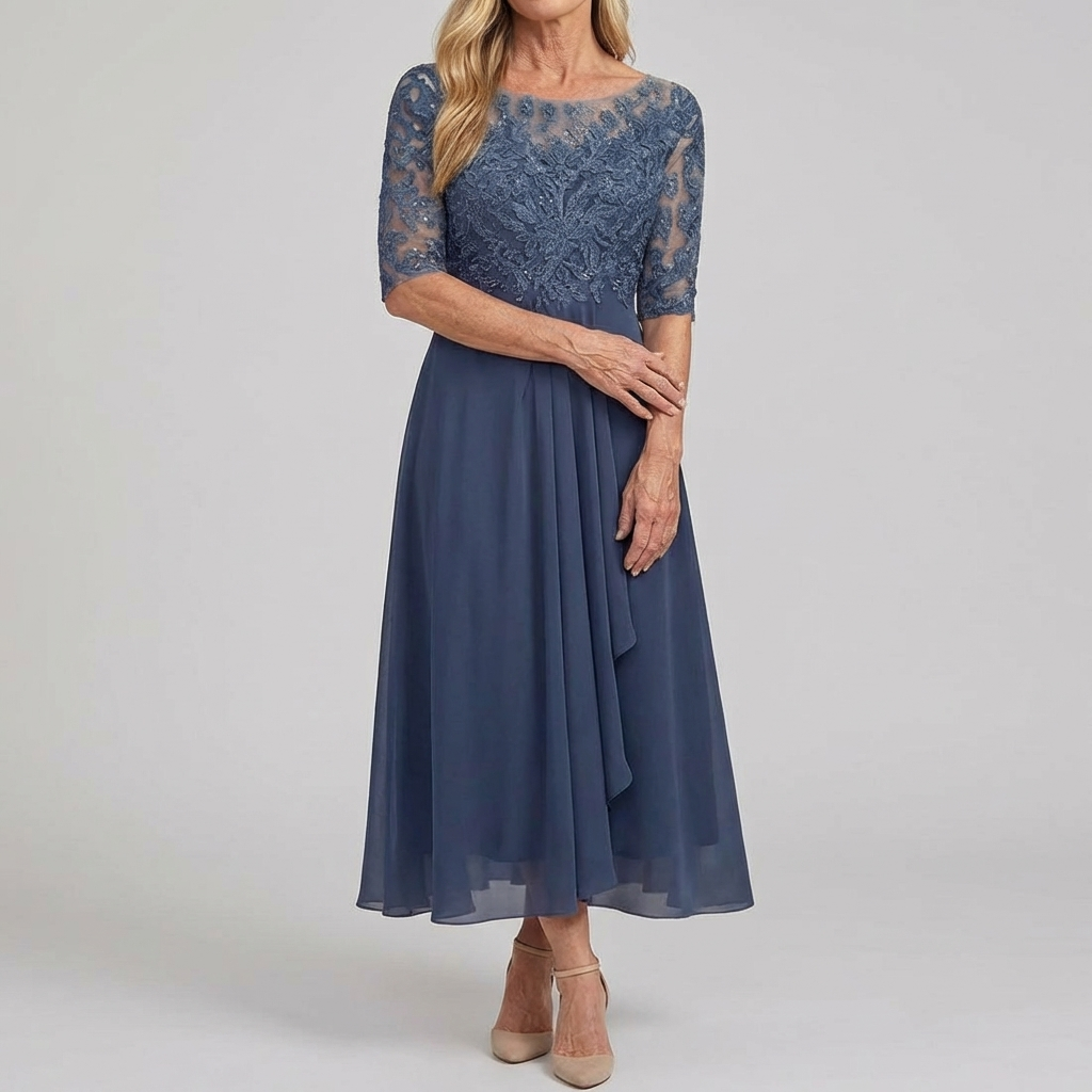 MARIA | Lace Midi Dress Effortless Elegance
