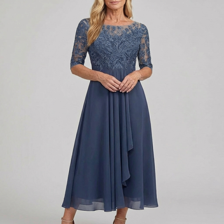 MARIA | Lace Midi Dress Effortless Elegance