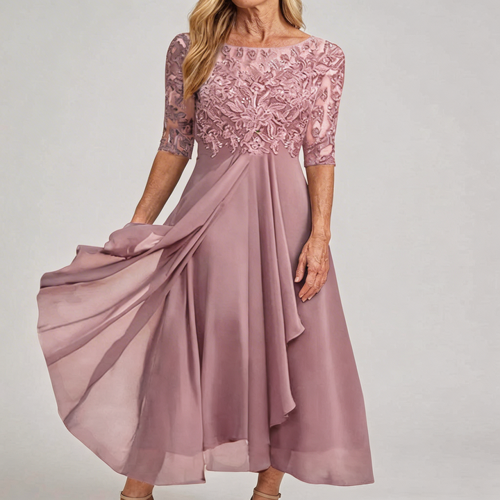 MARIA | Lace Midi Dress Effortless Elegance