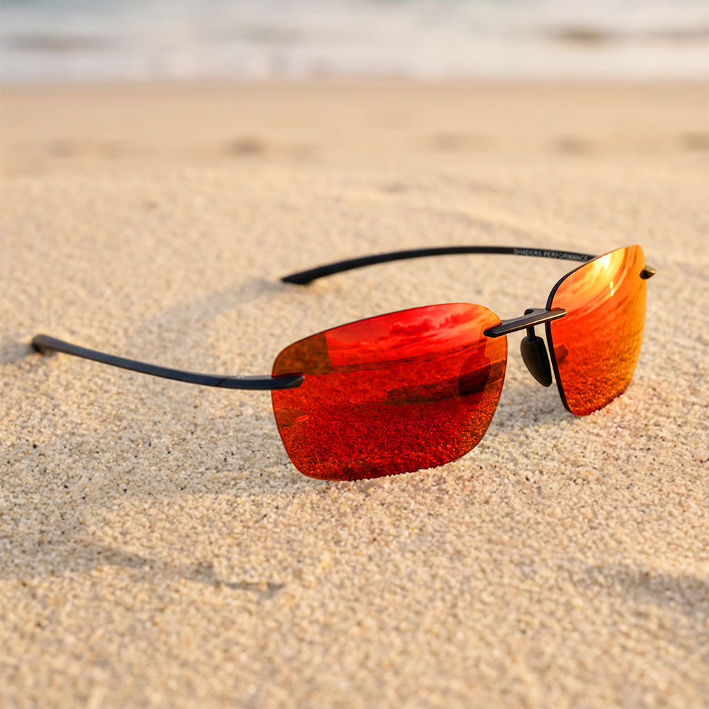 RX052 | Minimal Rimless Polarized Sunglasses