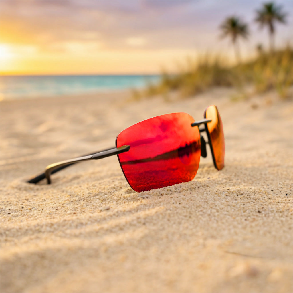 RX052 | Minimal Rimless Polarized Sunglasses