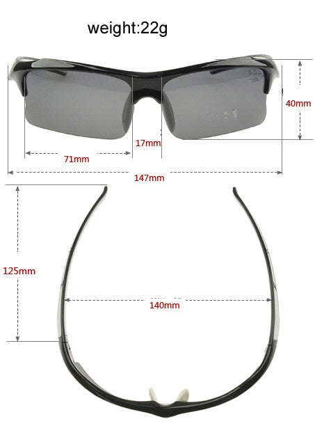 Velo-Pro | Polarized Wraparound Sport Sunglasses
